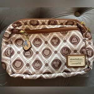 Loungefly Avatar Brown Fanny Pack Bag with Bender Logo Pattern